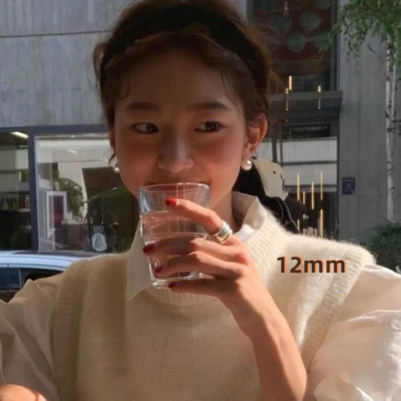 Comfortable Vintage Pearl Sier Female Advanced Earrings