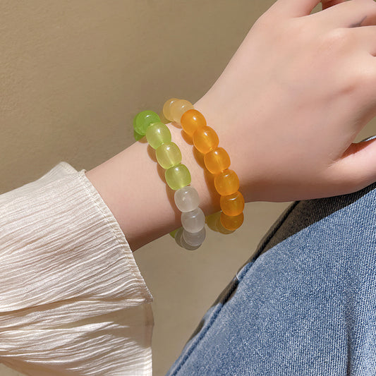 Pliable Temperament Gradient Color Ice Transparent Bracelets