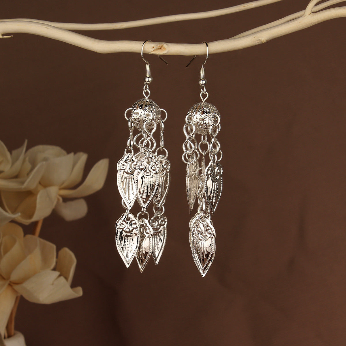 Chinese Style Retro National Miao Sier Earrings