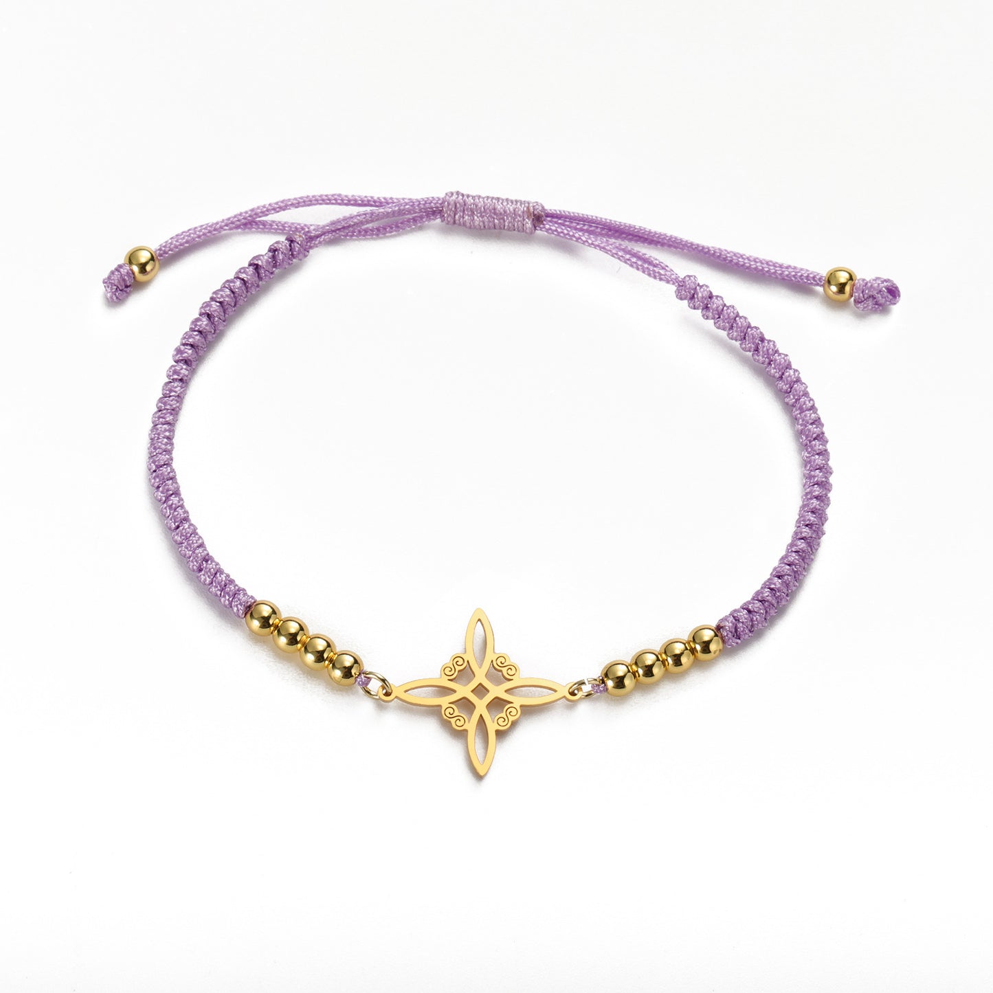 Women's & Men's Witch Knot Beads Black Red Blue Bracelets