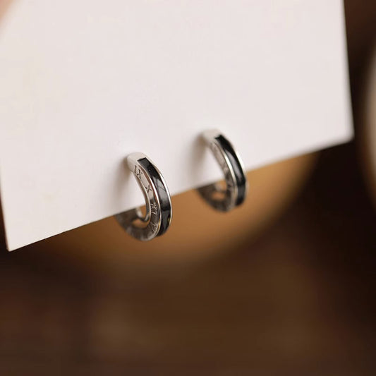 Black Ear Mosquito Coil Clip No Pierced Female Painless Earrings