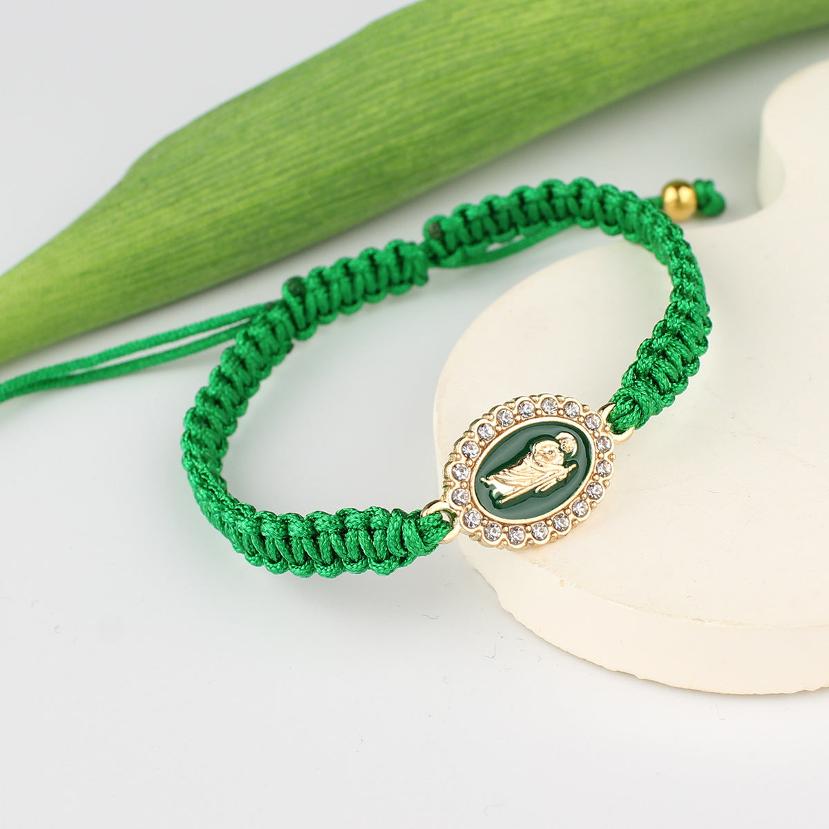 Personalized Virgin Mary Hand-woven Adjustable Card Bracelets