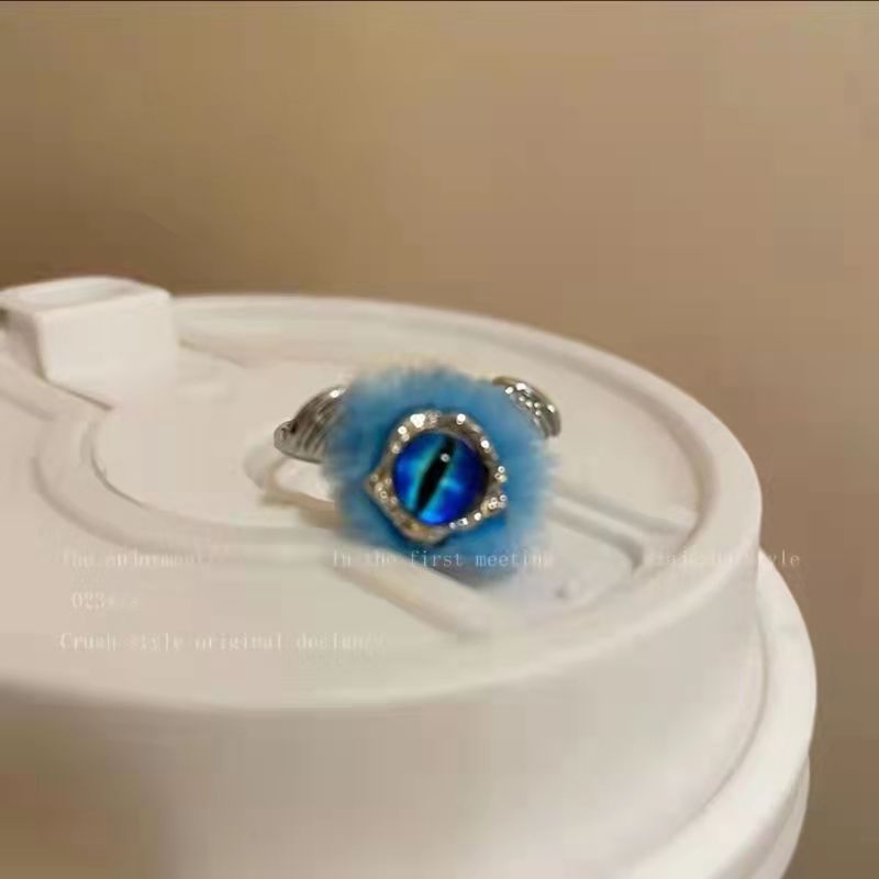 Flocking Bear Open Female Cartoon Index Finger Rings