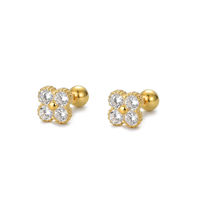 Cubic Zirconia Female Sleeping No Need To Take Earrings