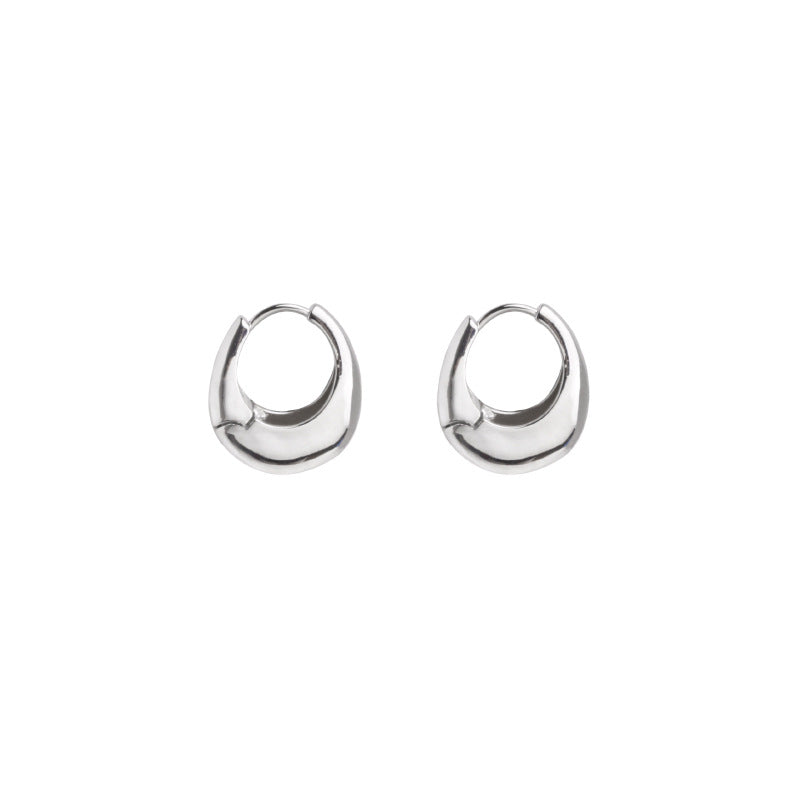 Women's High-grade Simple For Light Luxury Minority Design Frosty Style Earrings