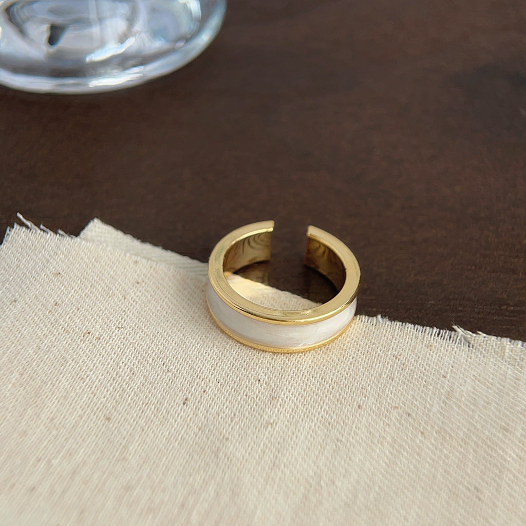 Oil Dripping Female Personality Design Tide Affordable Luxury Fashion Rings