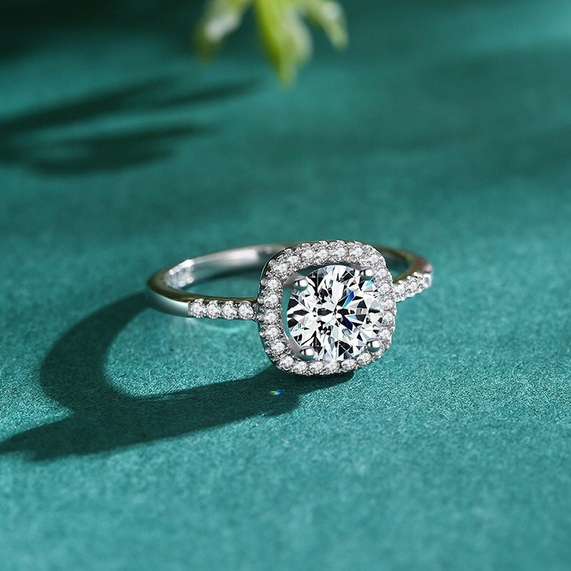 Sier Artificial Diamond Female Design Fashion Rings