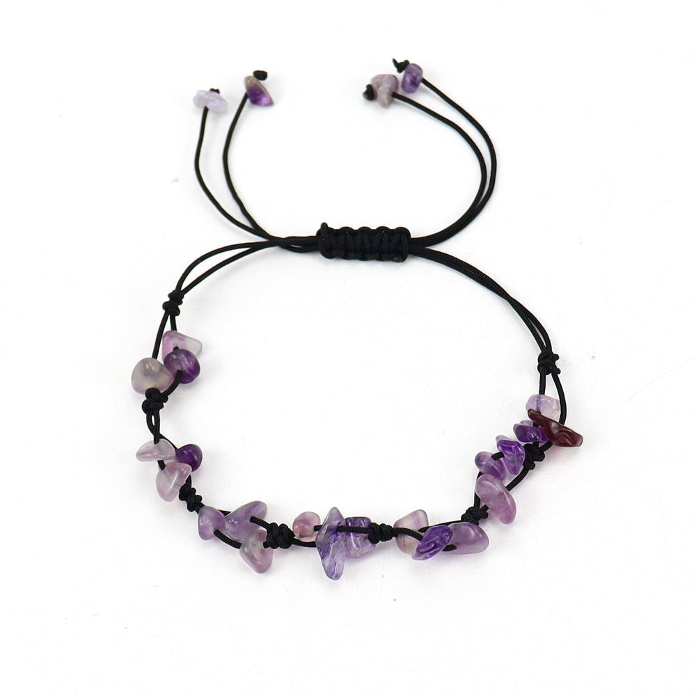Live Vintage Hand-woven Natural Crystal Agate Bracelets