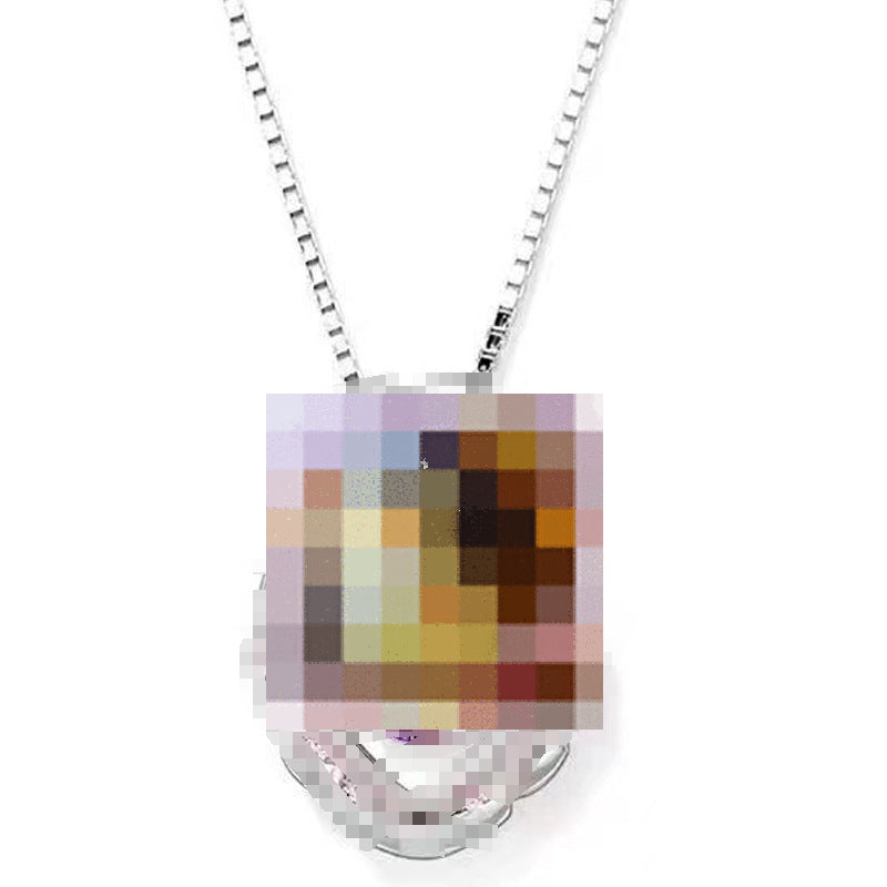 Smart Pink Diamond Love Female Versatile Valentine's Day Necklaces