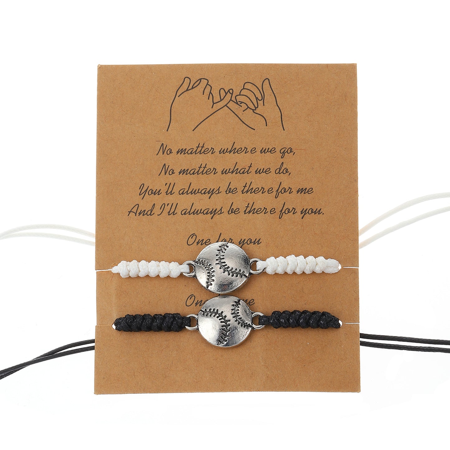 Pack Basketball Tennis Ball Woven Sports Bracelets