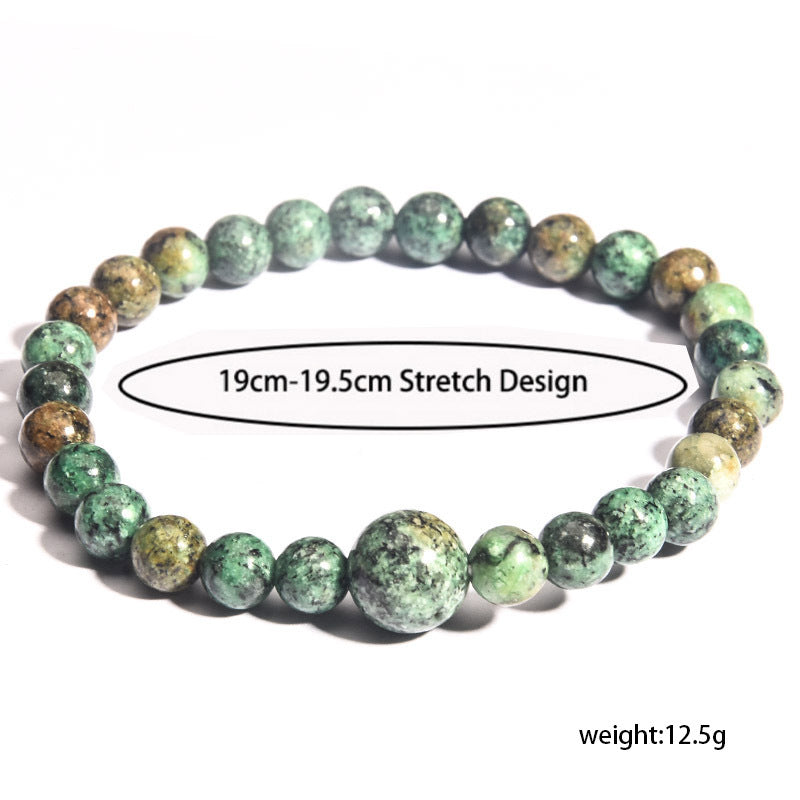 African Turquoise Drawing Stone Yoga Agate Bracelets