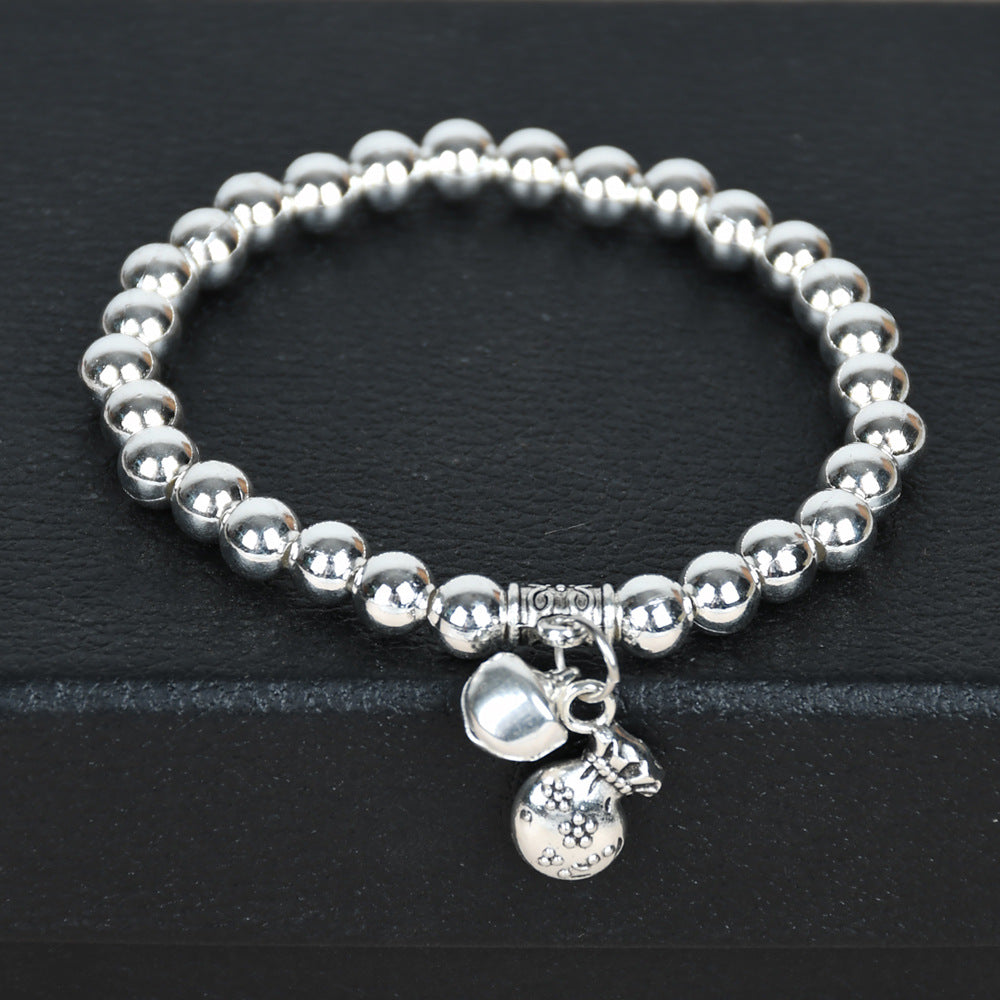 Chinese Style Large Sier Female Lotus Seedpod Bracelets