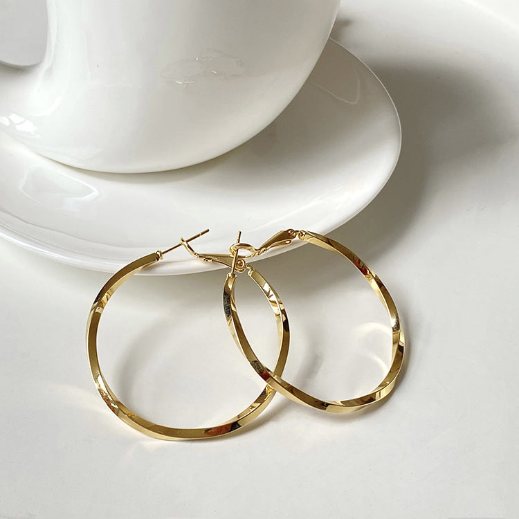Women's Hoop Trendy Niche Design Elegant High-grade Earrings