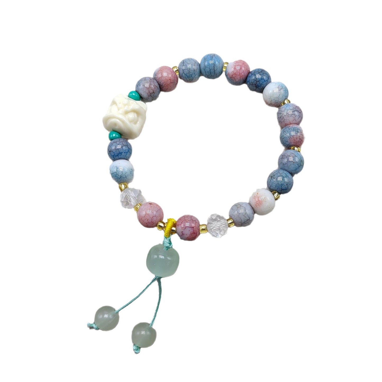 Women's & Men's Glaze Color Ancient Style Tassel Design Bracelets