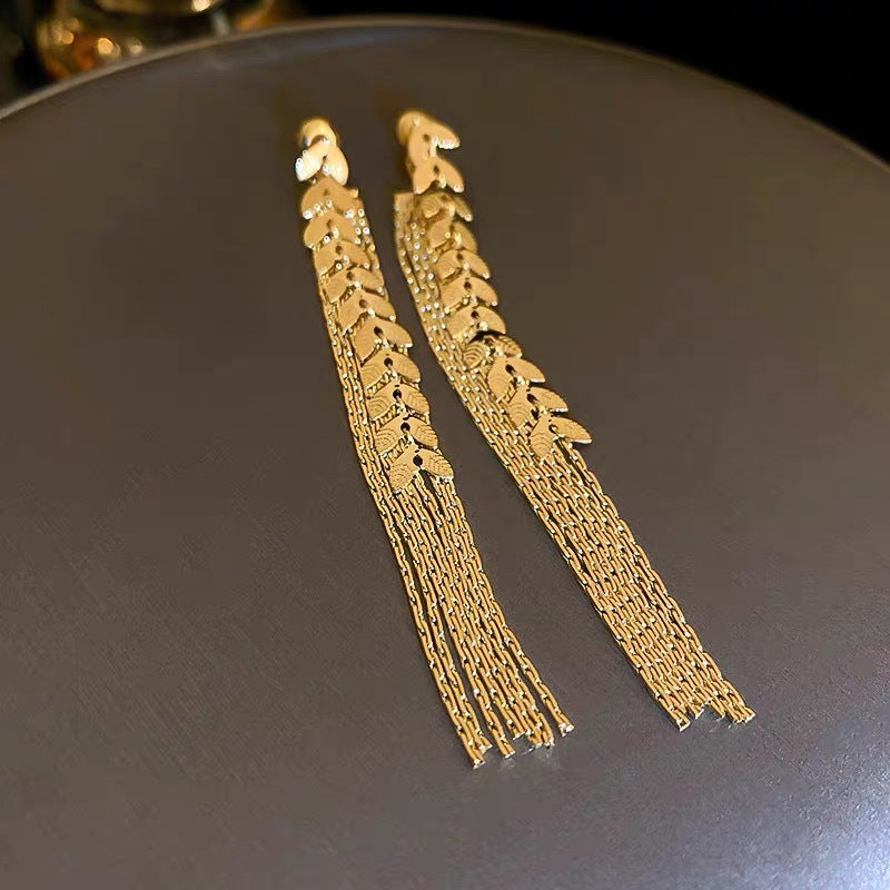 Long Fringe Temperament Fashionable Classy Personalized Earrings