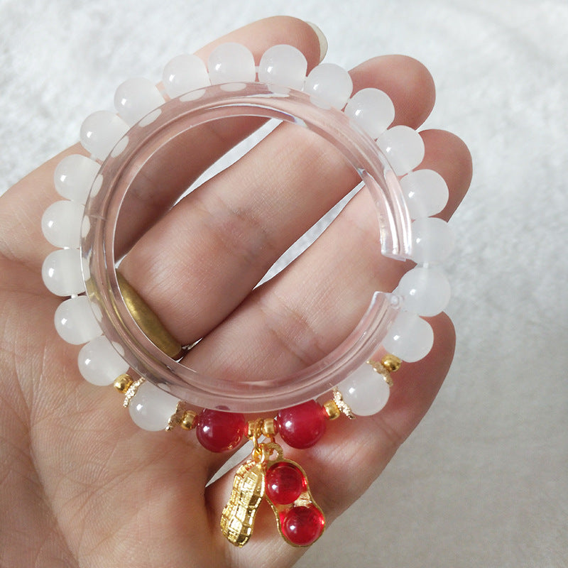 Women's Peanut Simple Design Agate Color May Good Bracelets