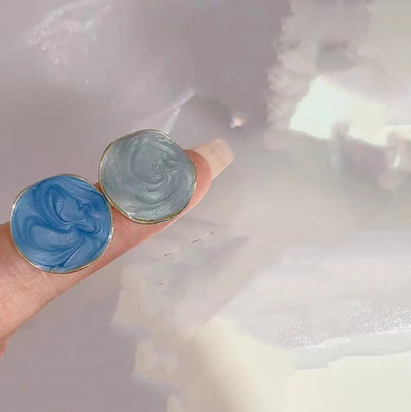 Needle Niche Love Heart Trendy Female Simple Graceful Earrings