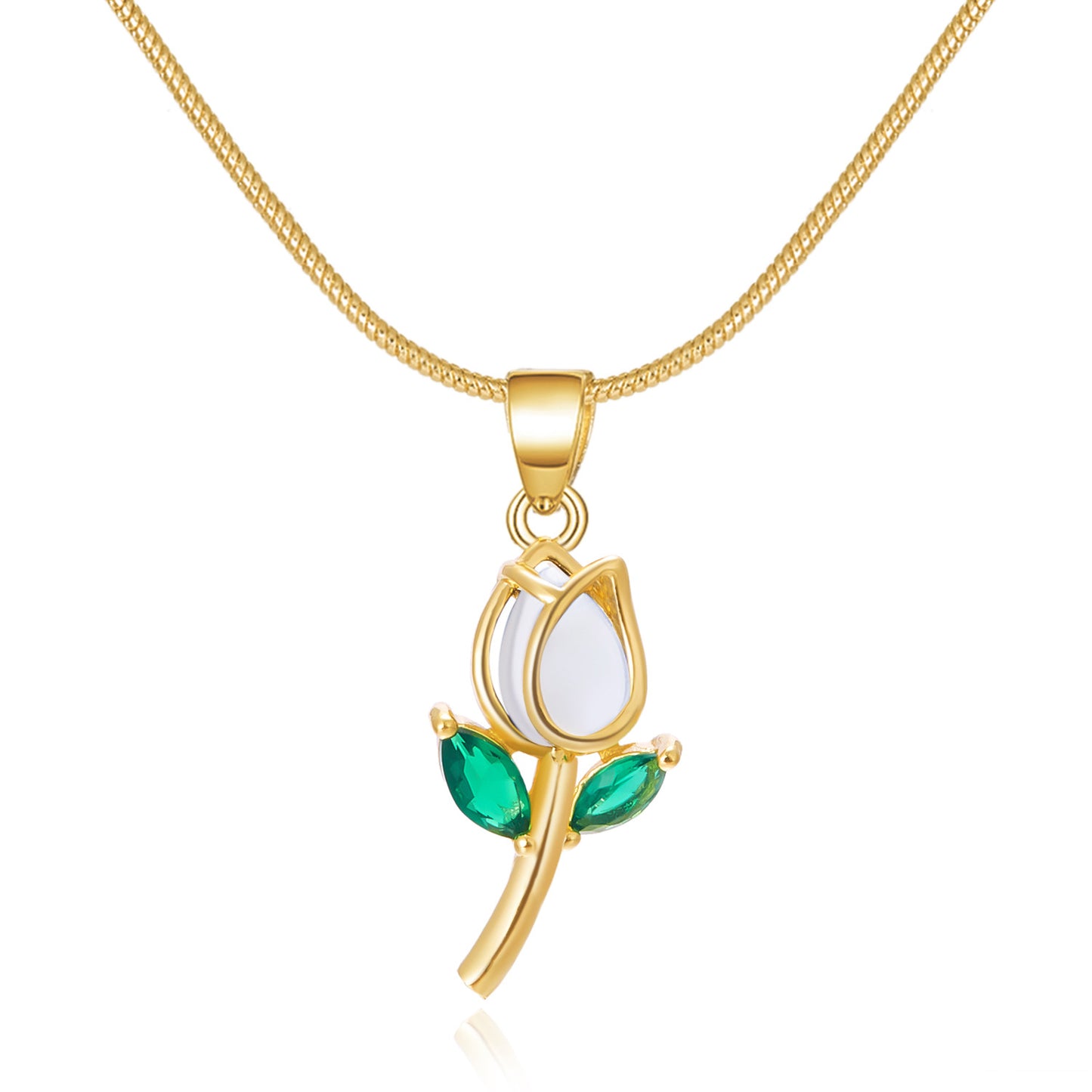 Women's Elegant Tulip Sweet Exquisite High-grade Flower Necklaces