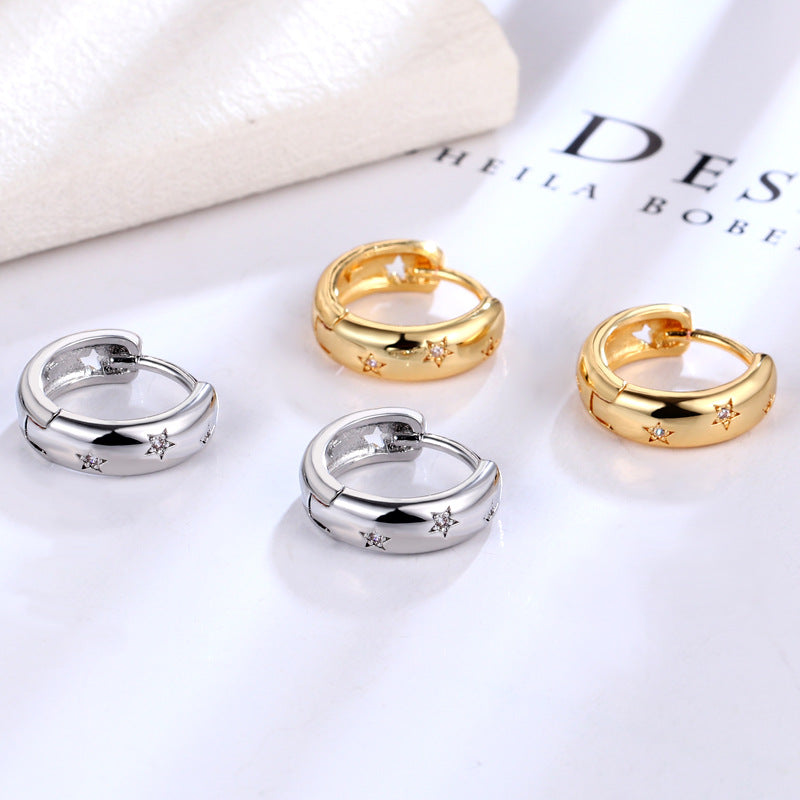 Anchor Popular Simplicity Ear Cutout Clip Earrings