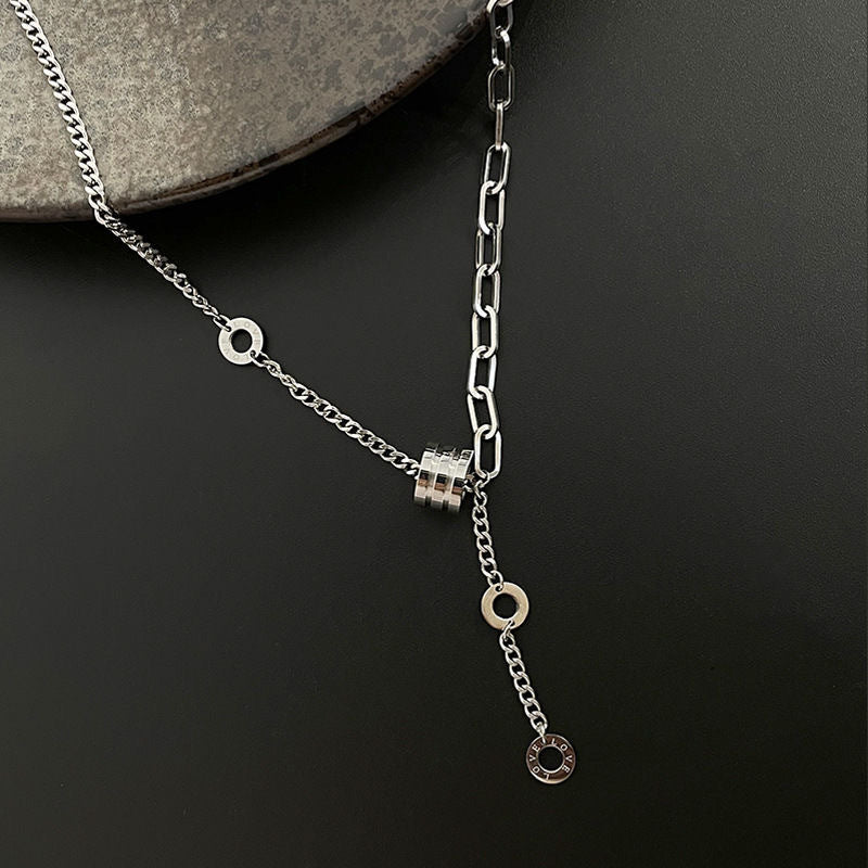Women's Titanium Steel Small Waist Fashion Xi Metallic Necklaces