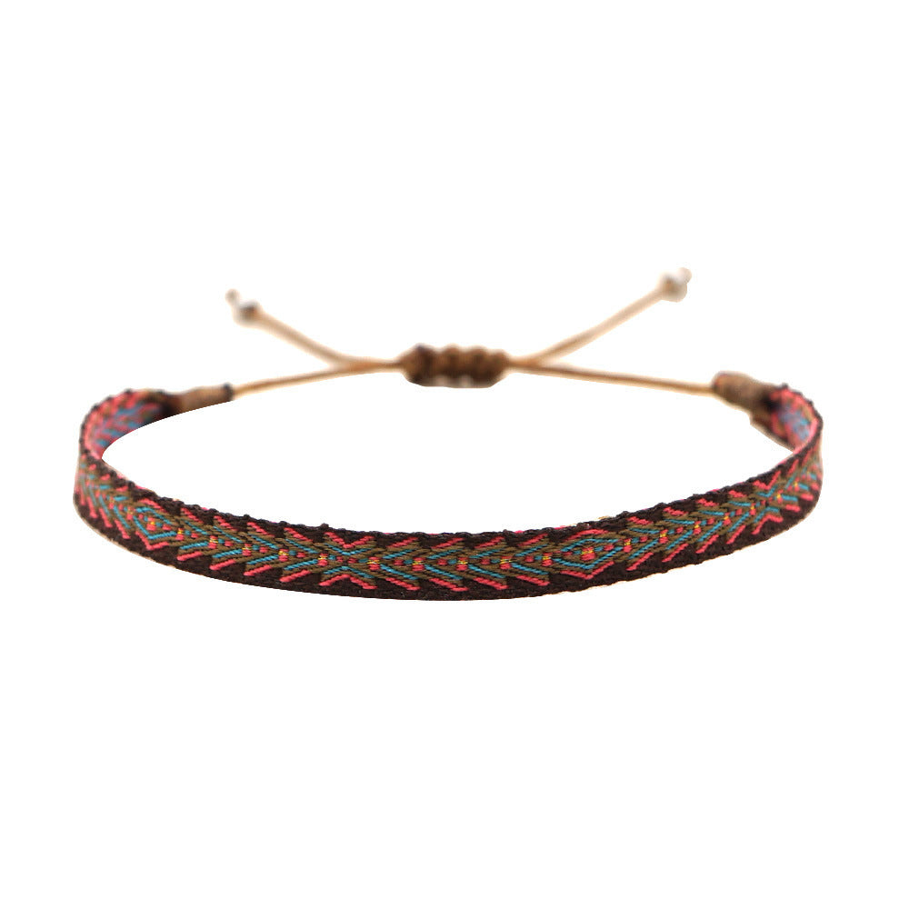 Women's South American Columbia Ethnic Style Webbing Bracelets