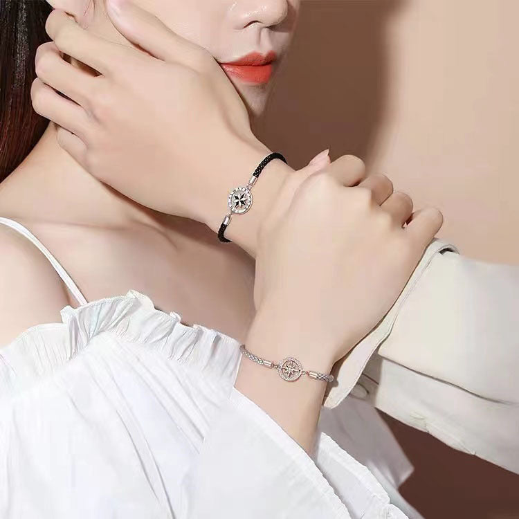 Clock Dial Couple Pair Of Lovers Bracelets