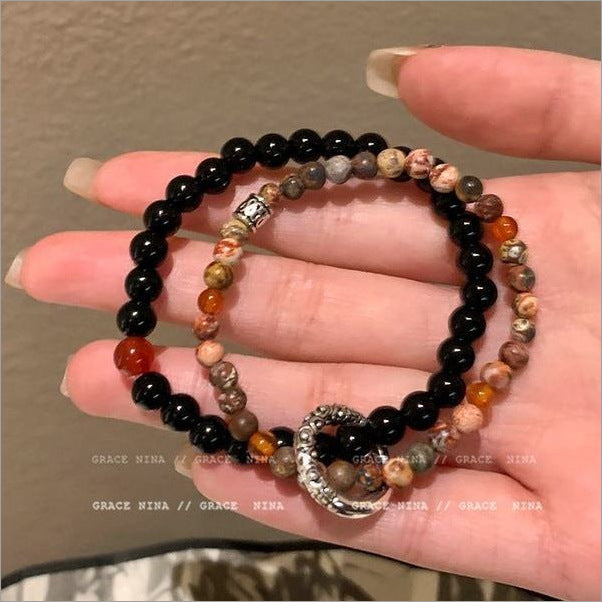 Women's Style Lucky Bag Glass Beaded Fashionable Bracelets