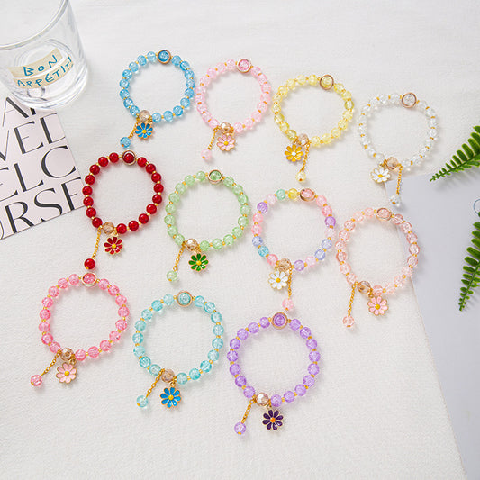 Fresh Hot Flower Crystal Daisy Sweet Bracelets
