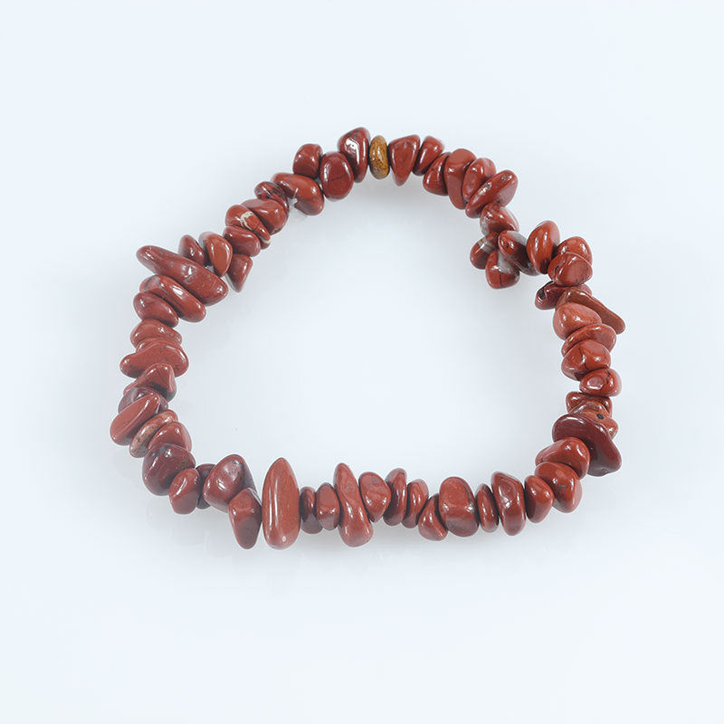 Natural Colorful Gravel Irregular Hand-woven Stretch Bracelets