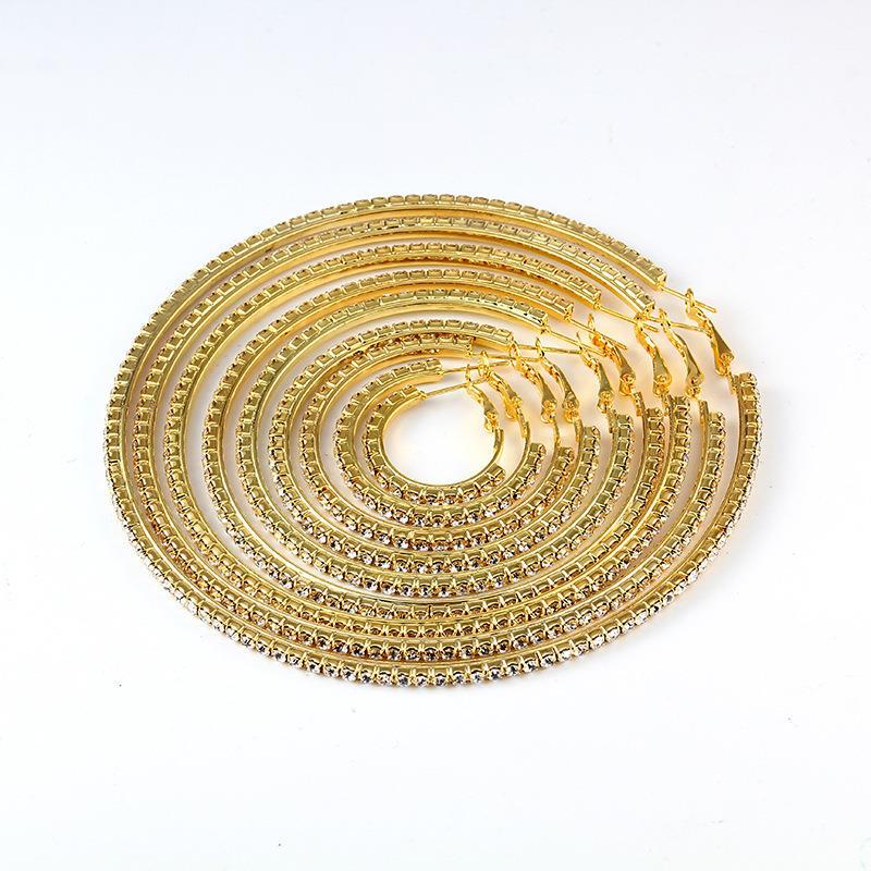 Exaggerated Big Circle Hip Hop Eardrop Earrings