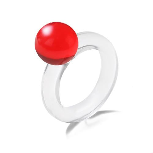 Women's Fashion Resin High-grade Temperament Freshwater Irregular Rings