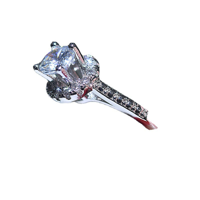 Women's Artificial Diamond Fashion Carat Wedding For Rings
