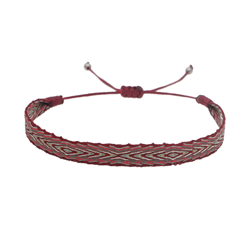 Women's South American Columbia Ethnic Style Webbing Bracelets