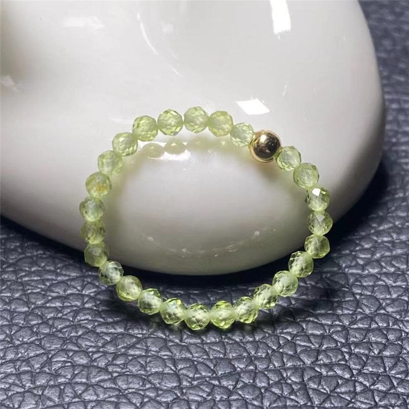 Tourmaline Turquoise Garnet Small Particle Fashion Rings