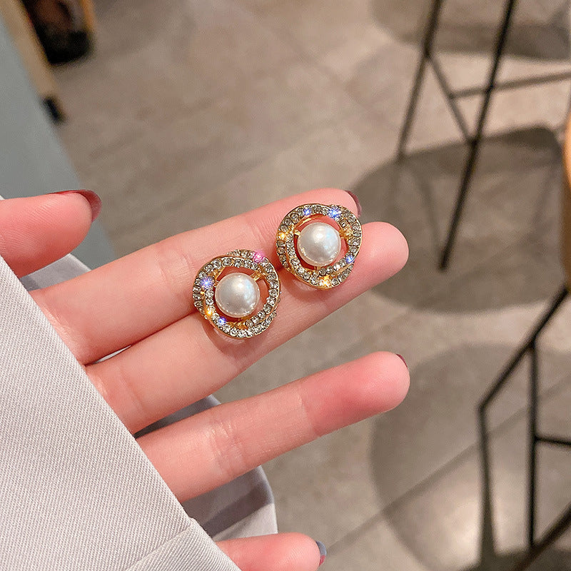 Luxury Mermaid Pearl Fashion High Sense Earrings