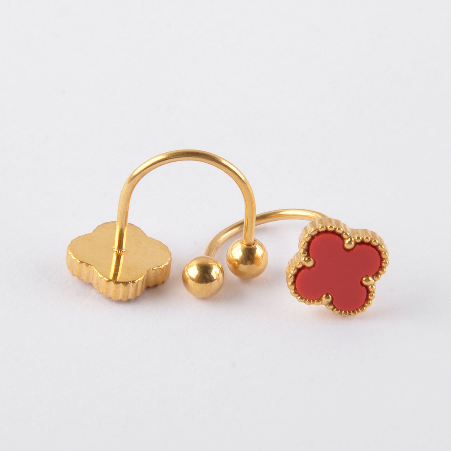 Korean Style Simple Temperament Four Leaf Clover Ear Earrings