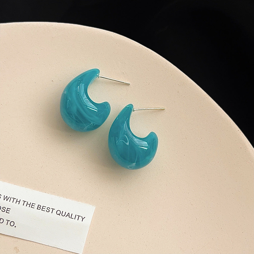 Cold Wind Drop-shaped Female Niche Retro Earrings