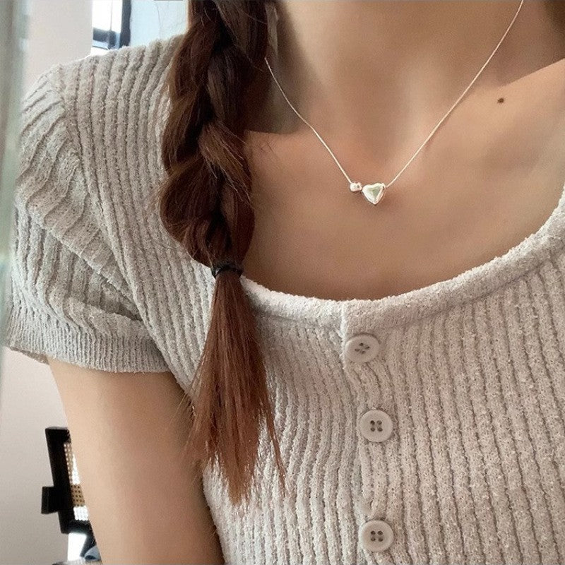 Jade Female Light Luxury Minority Clavicle Necklaces