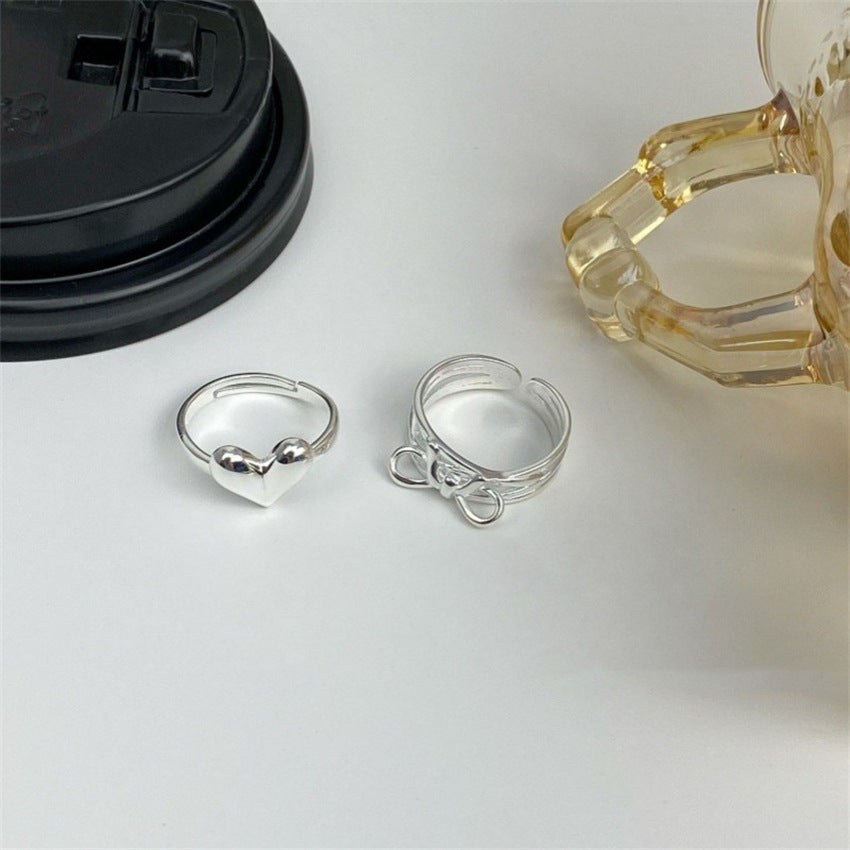 Women's Sterling Sier Style Niche High-grade Light Rings