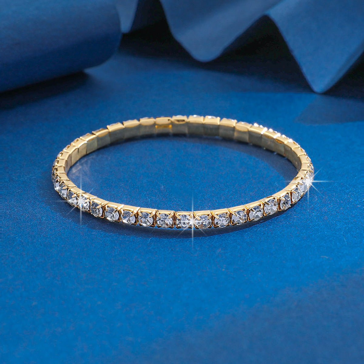 Affordable Luxury Fashion Zircon Elastic Rhinestone Bracelets