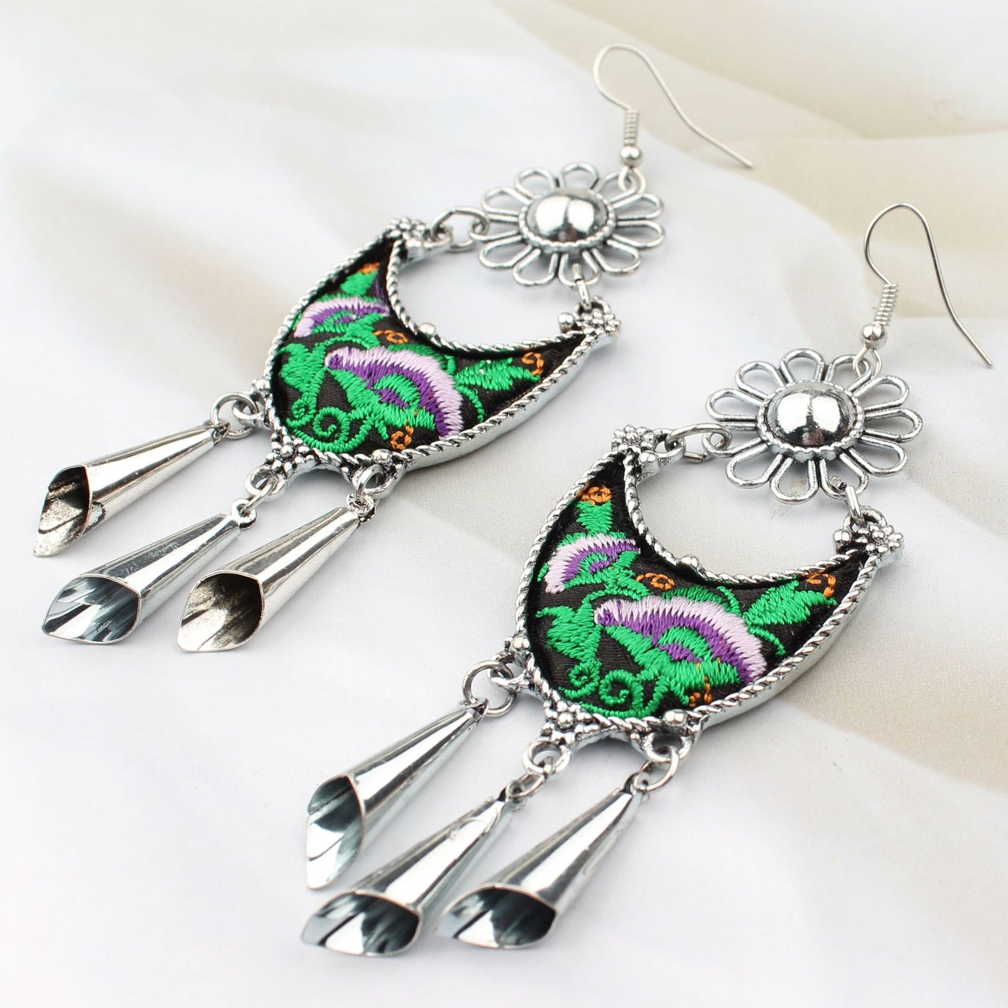 Chinese Style Retro National Miao Sier Earrings