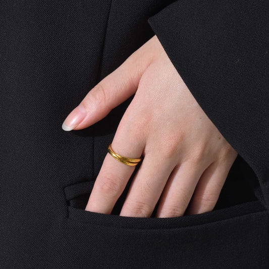 Jewelry Ornament Three-in-one Plain Surface Fashion Rings