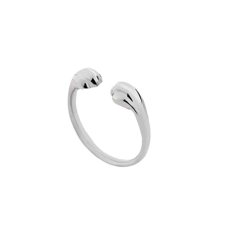Paw Cartoon Stray Cat Milk Trace Rings