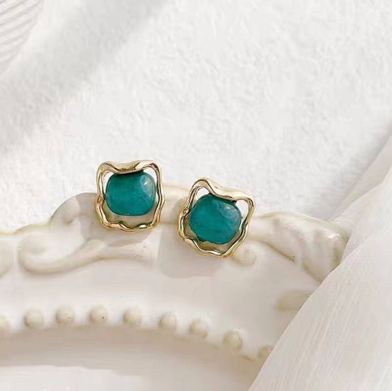 Needle Niche Love Heart Trendy Female Simple Graceful Earrings