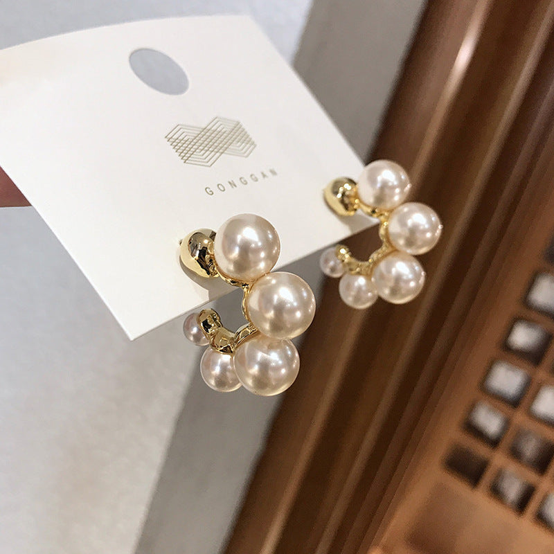 Luxury Mermaid Pearl Fashion High Sense Earrings
