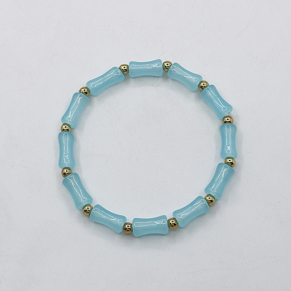 Imitation Aventurine Festival High National Style Bracelets