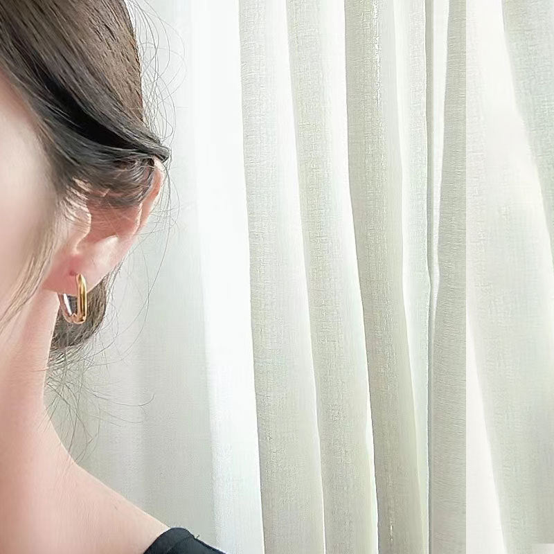 Women's Gold U-shaped Trendy Simple Style Geometric Earrings