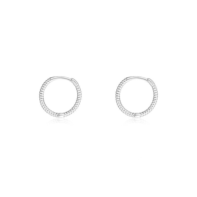 Women's Minimalist Style Simple Sterling Sier Design Earrings
