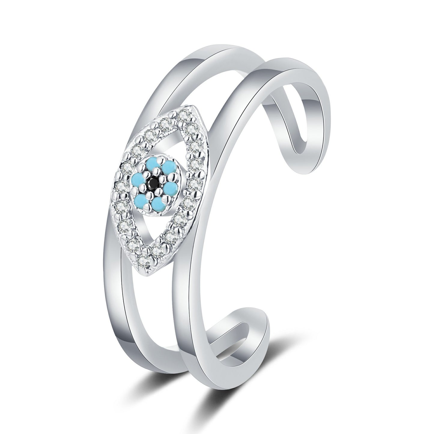 Special Interest Light Luxury Blue Eyes Rings