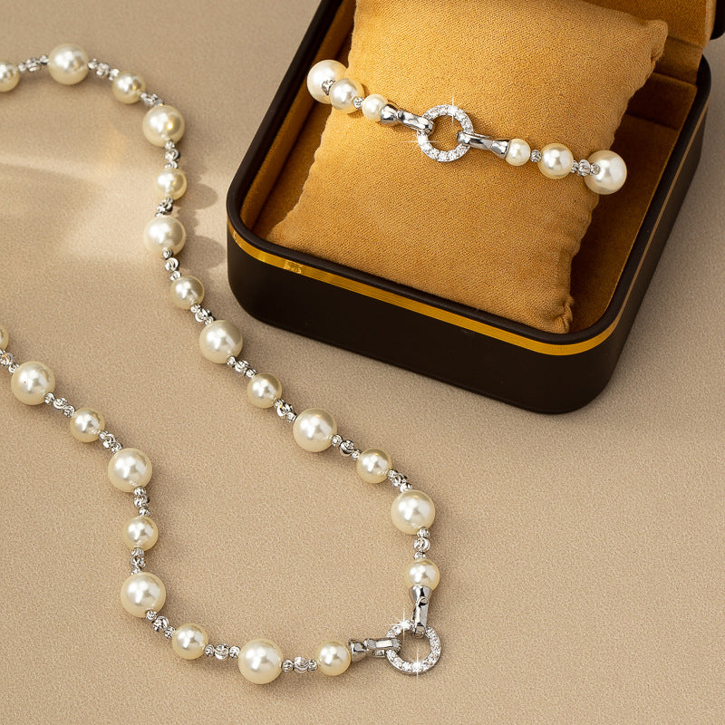 Women's French Pearl Beaded Versatile Simple Niche Necklaces